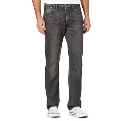 Levi's 501 Vintage wash grey straight leg jeans